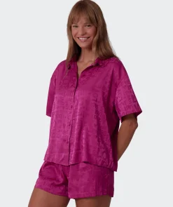 Jacqui Short Sleeve Shirt - Magenta
