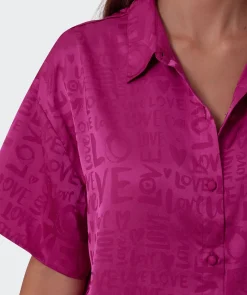 Jacqui Short Sleeve Shirt - Magenta
