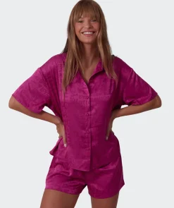 Jacqui Short Sleeve Shirt - Magenta