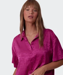 Jacqui Short Sleeve Shirt - Magenta