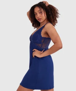Kaede Slip - Navy