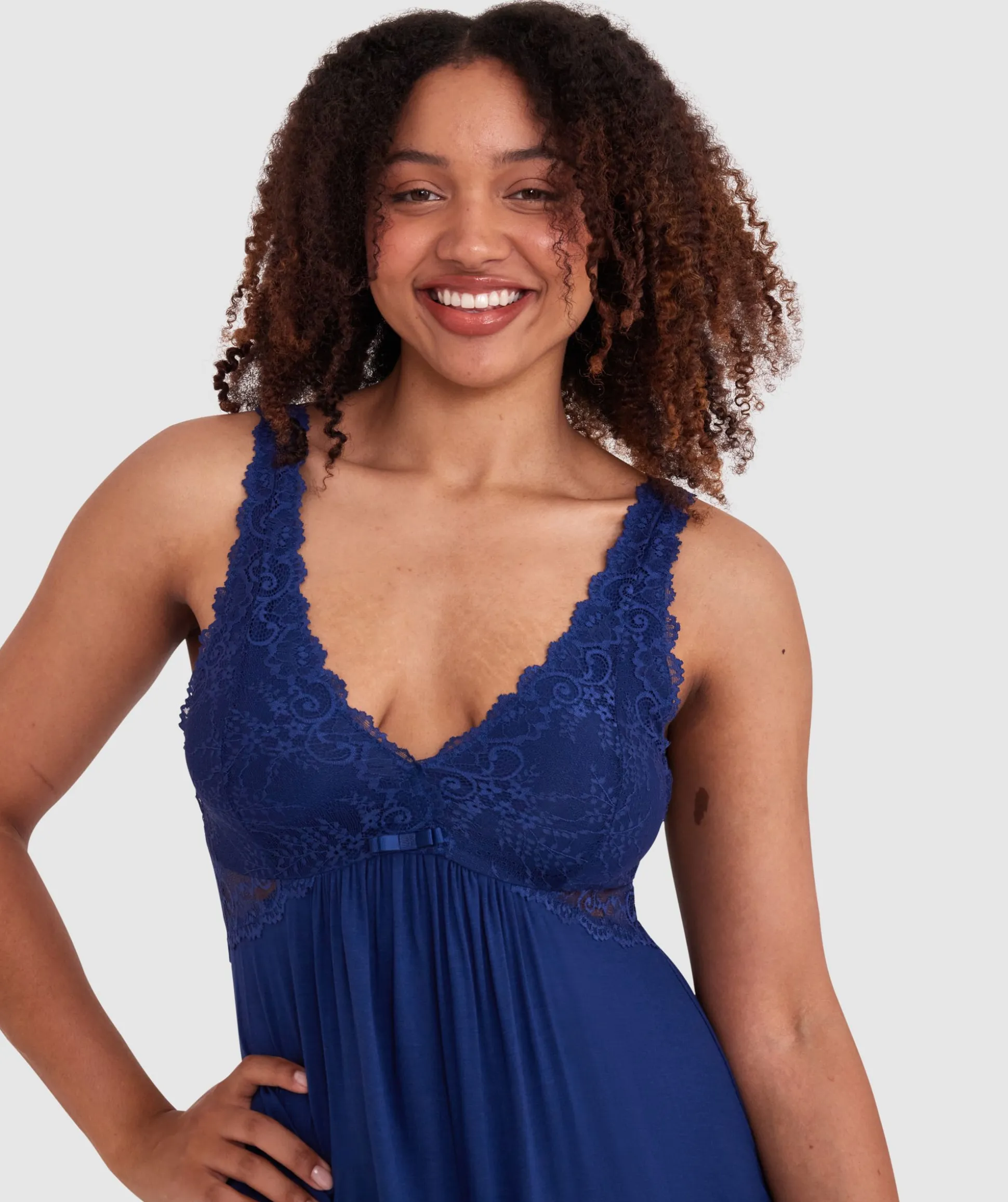 Kaede Slip - Navy