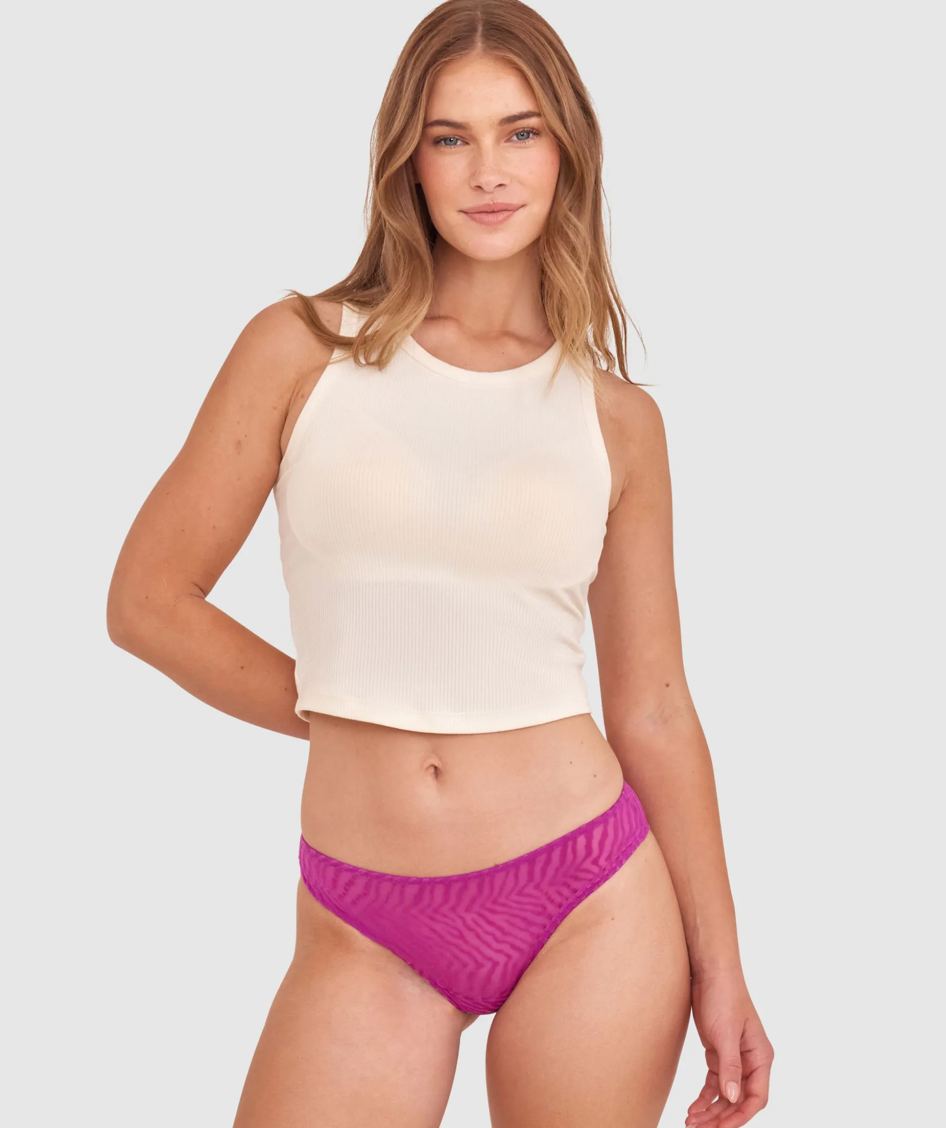 Kitty Brazilian Knicker-Purple