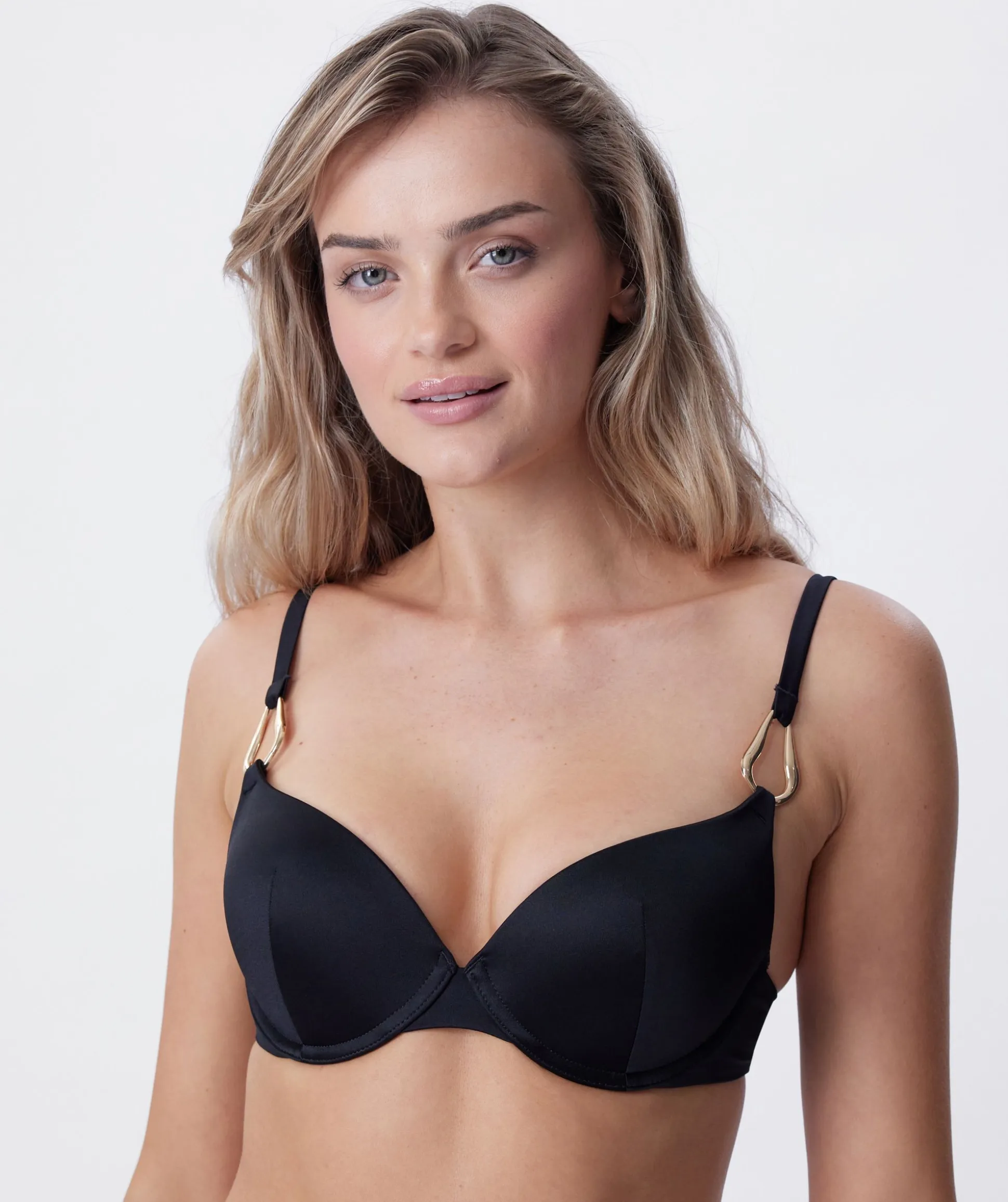 Kos Push Up Swim Top - Black