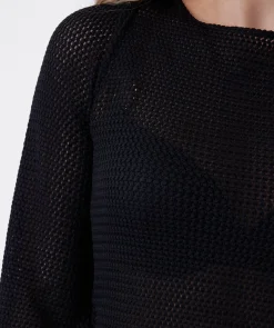 Kos Resort Swim Slip Coverup - Black