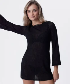 Kos Resort Swim Slip Coverup - Black