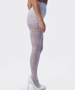 Lace Tights - Light Blue