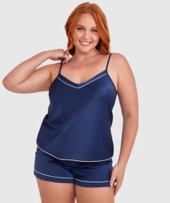 Liquid Satin Cami - Navy