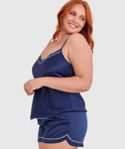 Liquid Satin Cami - Navy