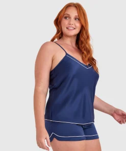 Liquid Satin Cami - Navy