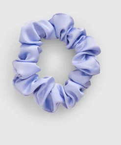 Liquid Satin Scrunchie - Pale Blue