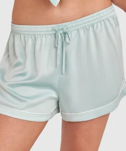 Liquid Satin Short - Light Green