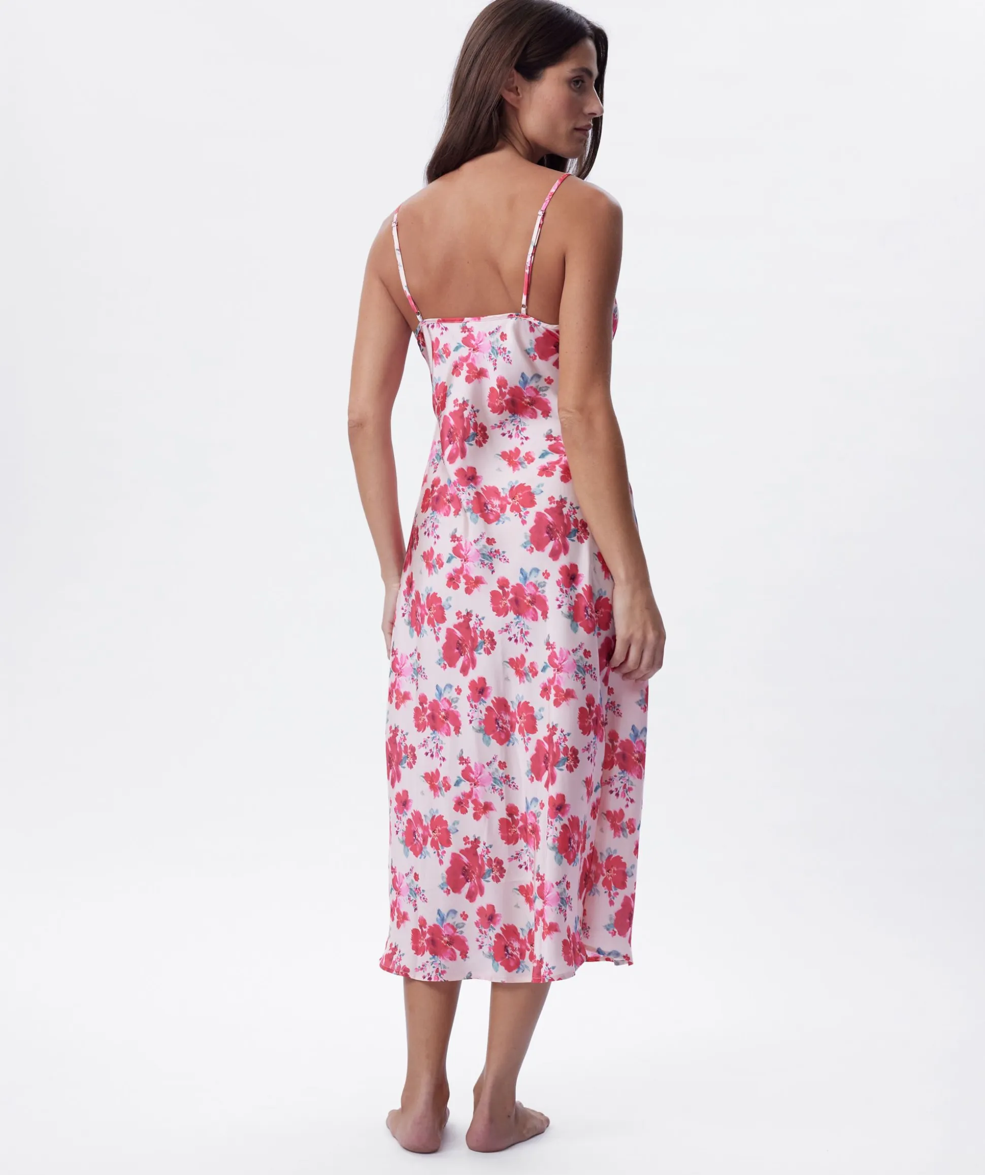 Lola Long Slip - Print Floral