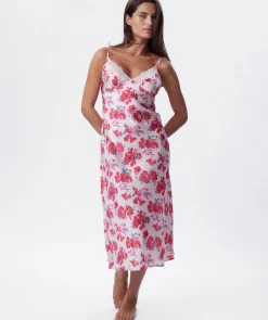 Lola Long Slip - Print Floral