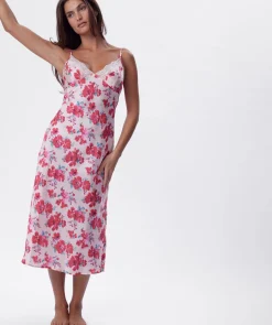 Lola Long Slip - Print Floral
