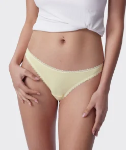 Lyra G String - Light Yellow