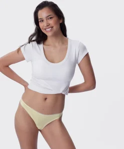 Lyra G String - Light Yellow