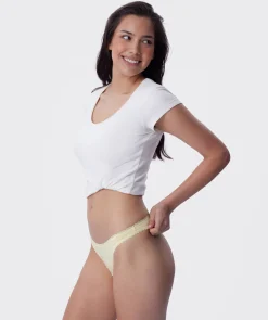 Lyra G String - Light Yellow