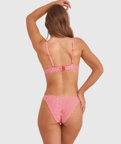 Maddison Brazilian Knicker Bikini Bottom - Print Check