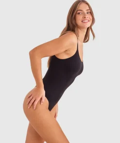 Maidenform Seamless Thong Bodysuit - Black