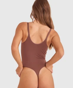 Maidenform Seamless Thong Bodysuit - Brown