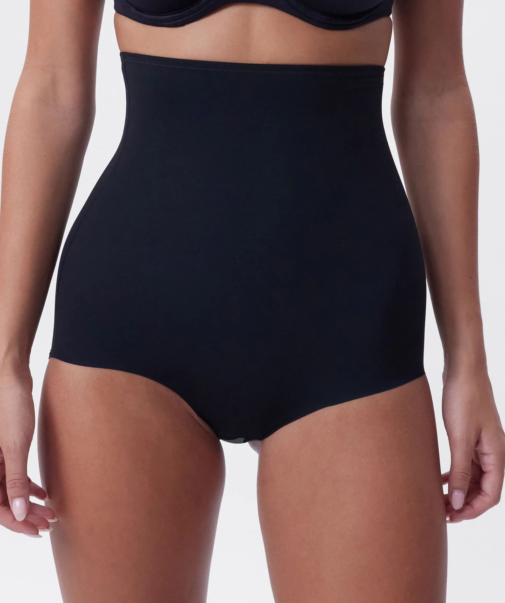 Microfibre High Waist Brief - Black
