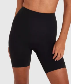 Microfibre Thigh Shaper - Black