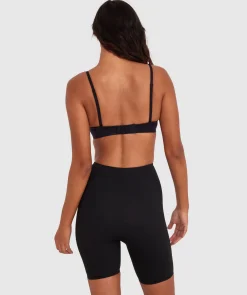 Microfibre Thigh Shaper - Black