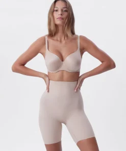 Microfibre Thigh Shaper - Nude