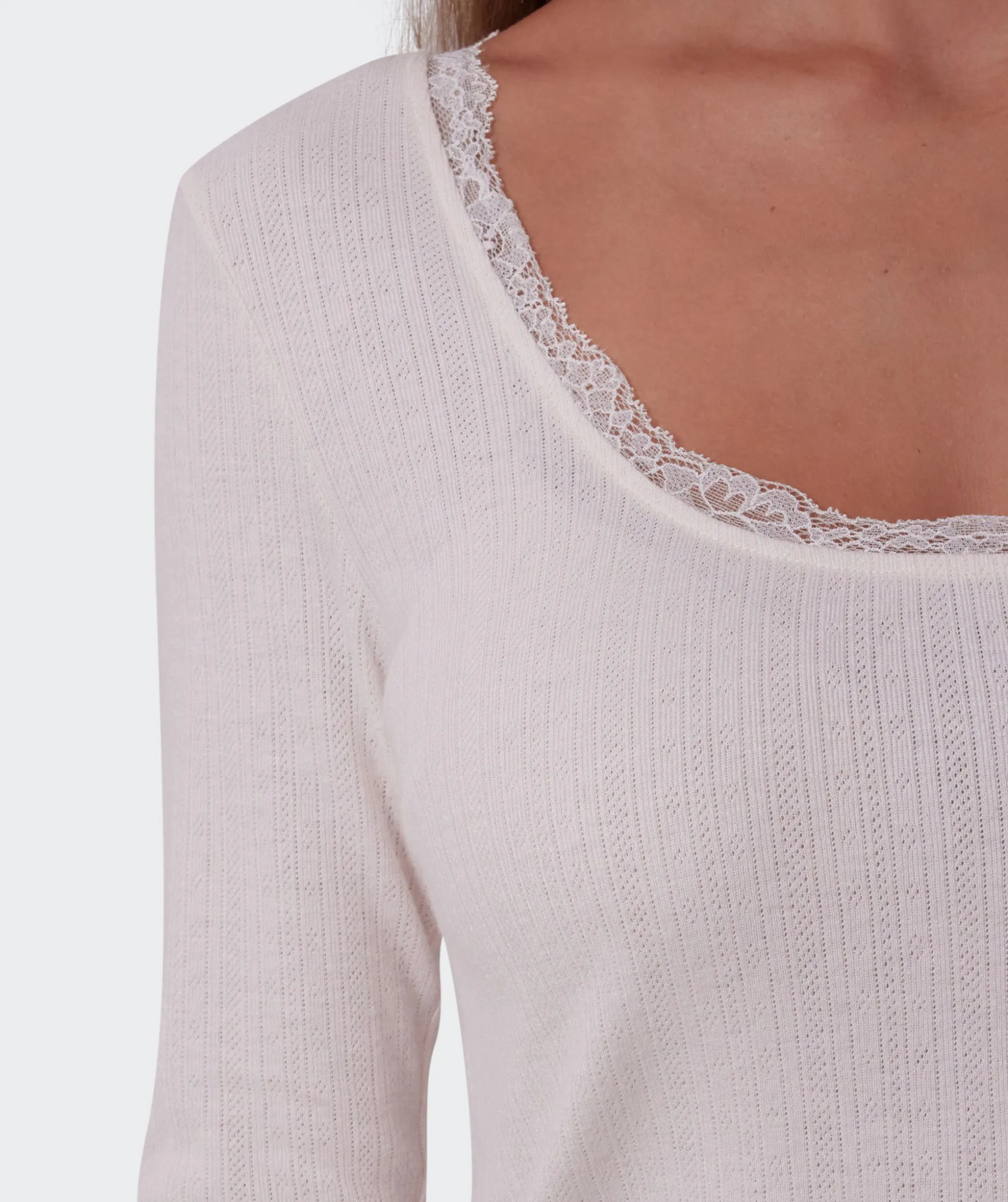 Mix And Match Long Sleeve Top - Light Pink