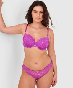Narelle Brazilian Knicker - Purple