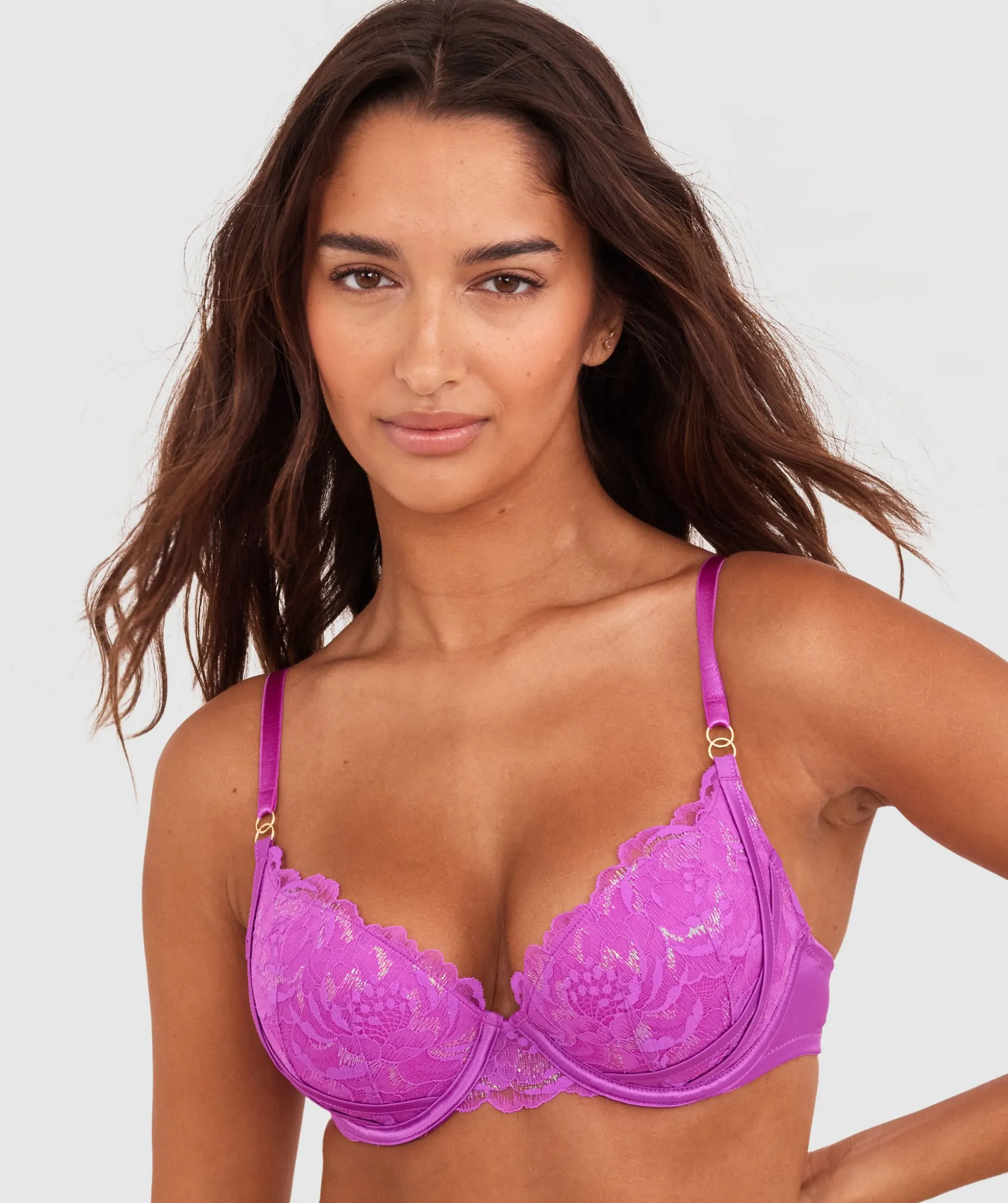 Narelle Lightly Lined Bra - Purple