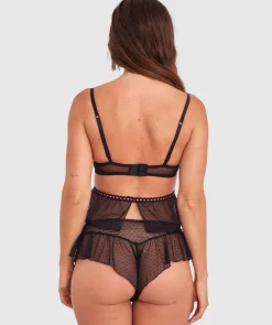 Night Games Bow Peep Unlined Cami - Black