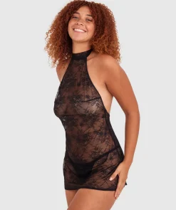 Night Games Class Act Mini Dress - Black
