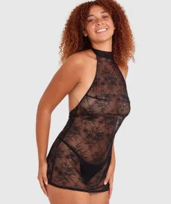 Night Games Class Act Mini Dress - Black