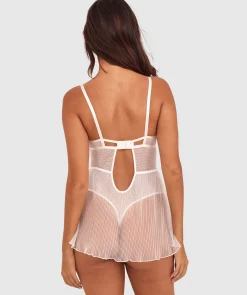 Night Games Deja Vu Unlined Babydoll Bra - Ivory