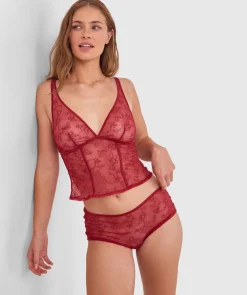 Night Games Fainthearted Mid Rise Shortie - Berry