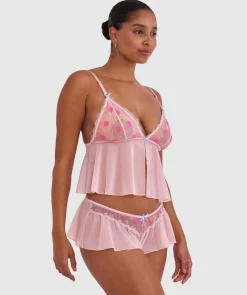 Night Games Kiss Kiss Cami - Pink