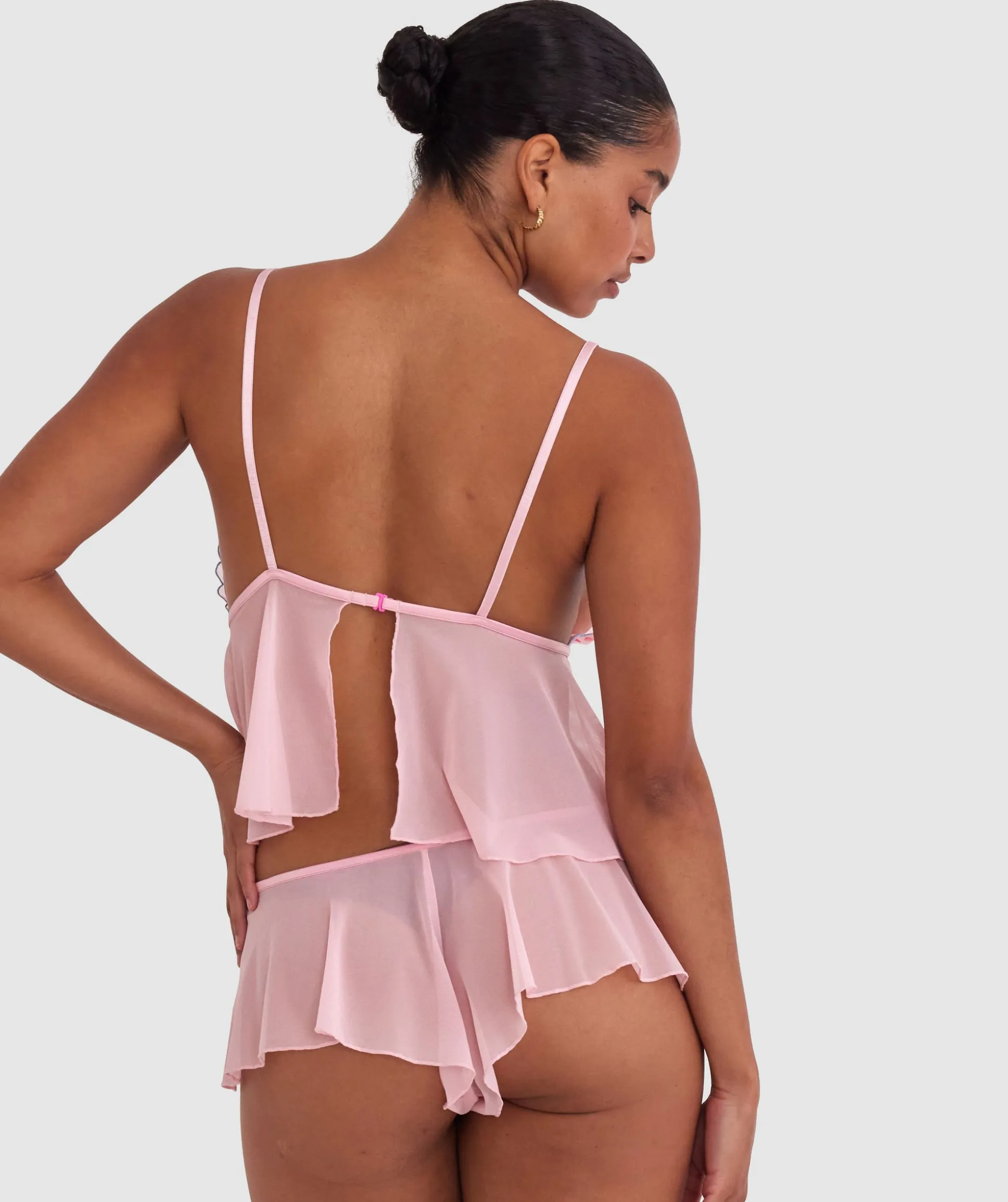 Night Games Kiss Kiss Cami - Pink