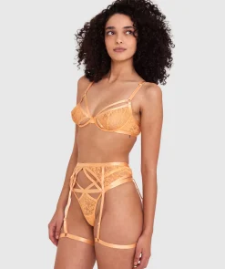 Night Games Peachy Cheeks Suspender - Orange