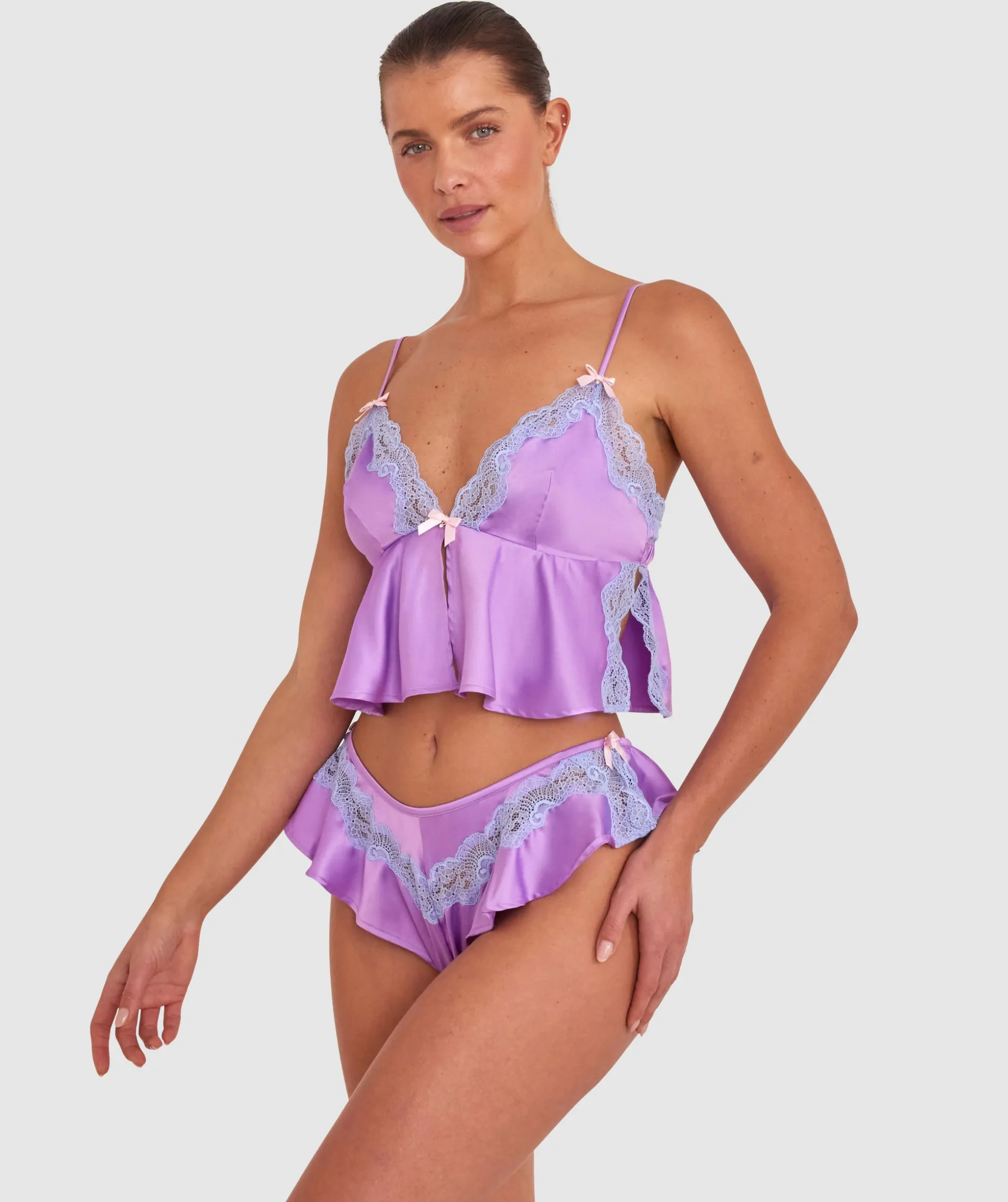 Night Games Summer Crush Cami - Lilac/Pale Blue