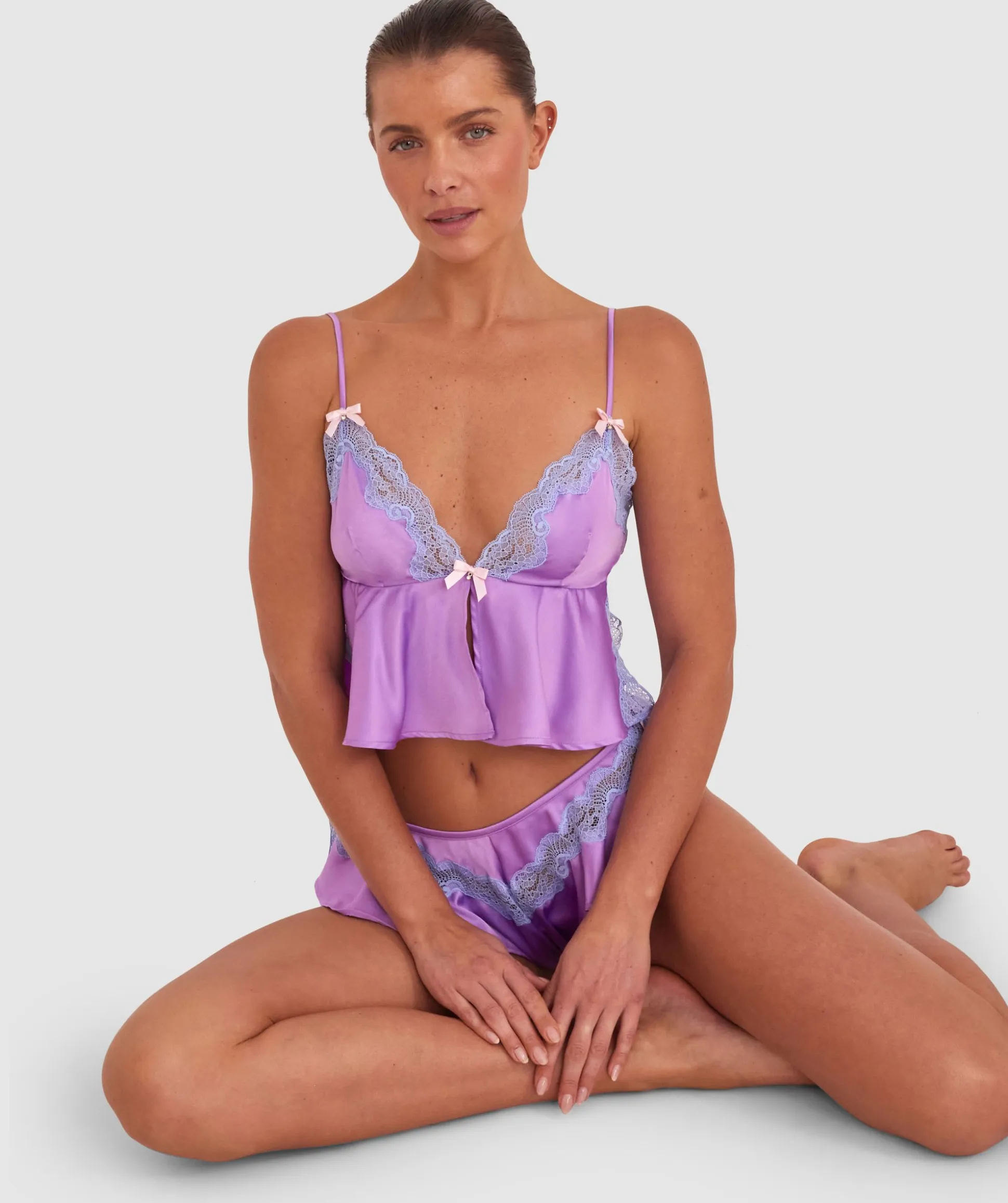 Night Games Summer Crush Cami - Lilac/Pale Blue