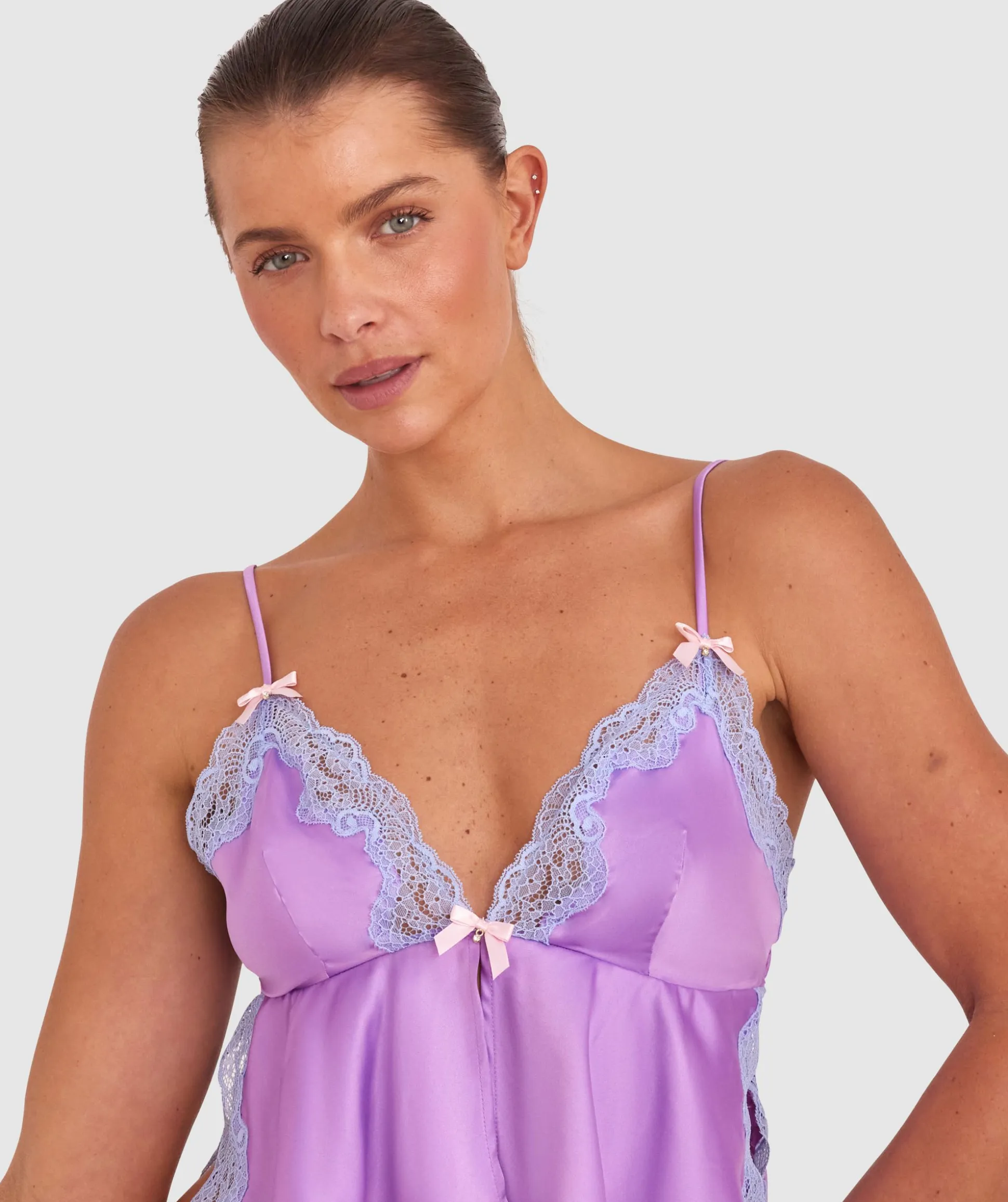 Night Games Summer Crush Cami - Lilac/Pale Blue