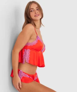Night Games Summer Crush Cami - Light Red/ Purple