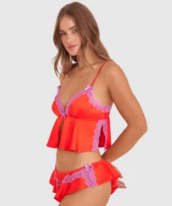 Night Games Summer Crush Cami - Light Red/ Purple