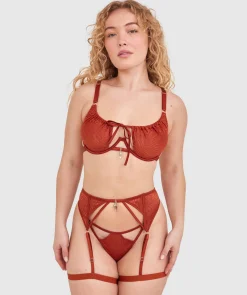 Night Games Wild Delight Suspender - Rust