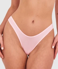 NKD High Leg G String - Pink