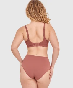 NKD High Waist Brazilian Knicker-Mocha