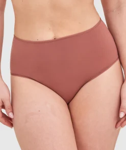 NKD High Waist Brazilian Knicker-Mocha