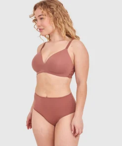 NKD High Waist Brazilian Knicker-Mocha